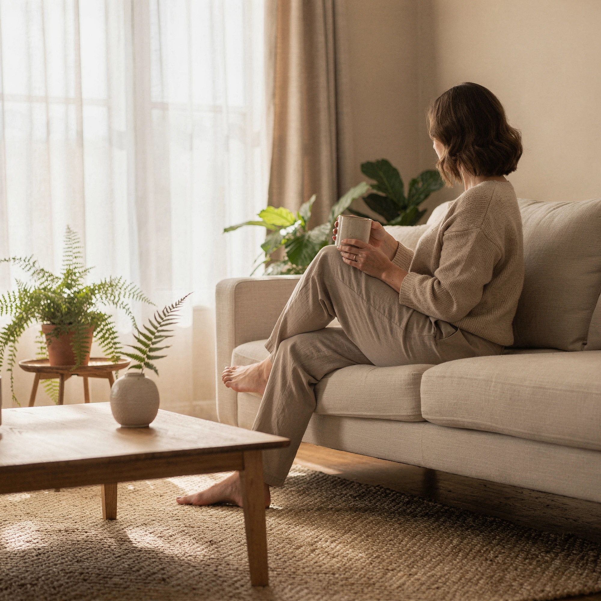 Woman relaxing in a calm, bright room — psychiatric care for Gatesville, TX